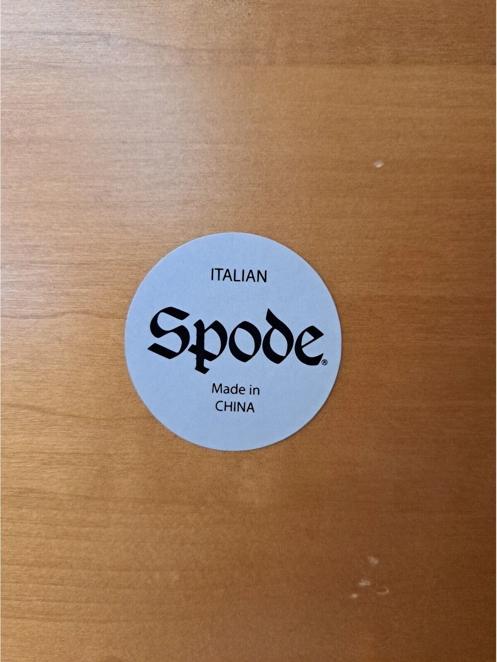 Vintage Spode Blue Italian Ceramic Plate Mounted 8